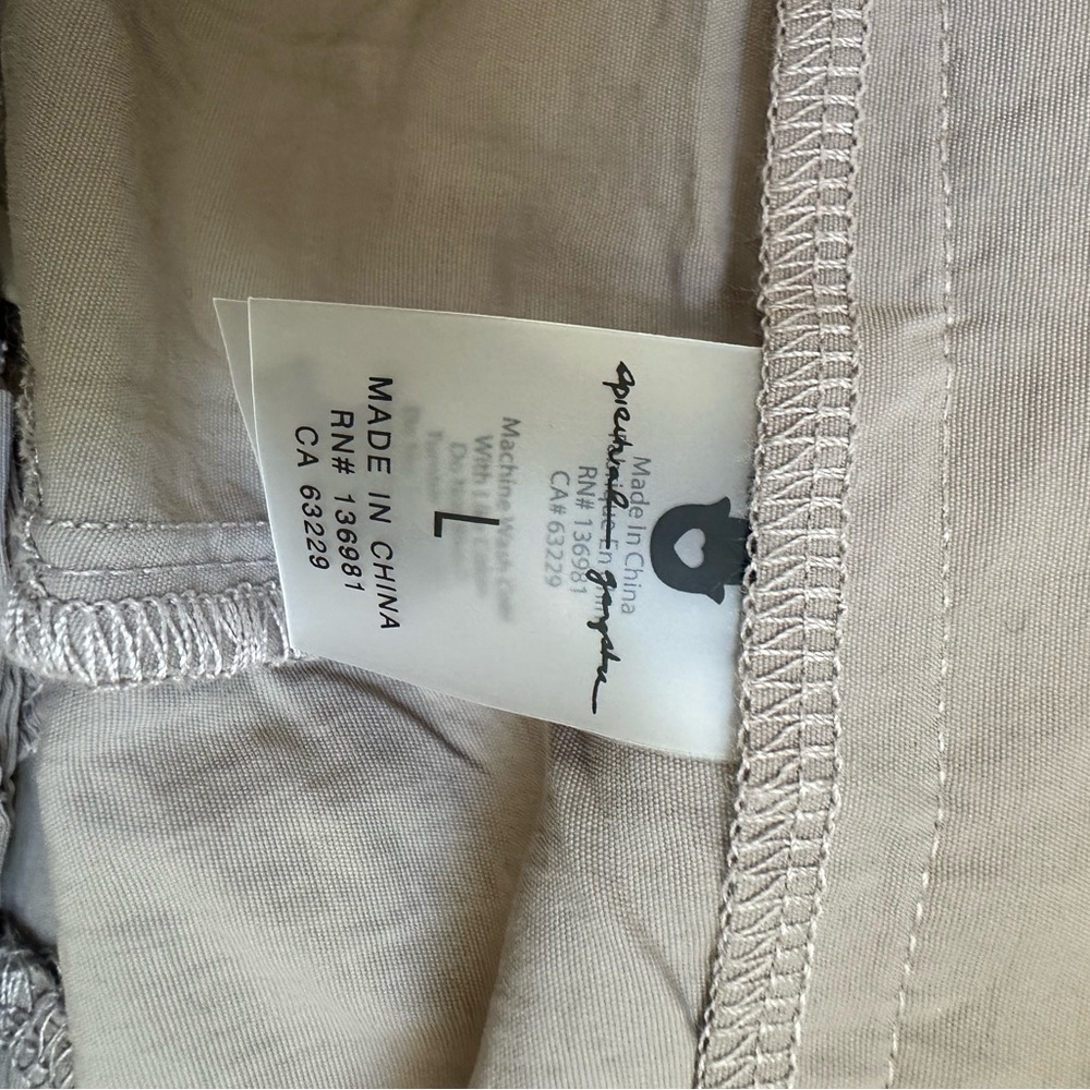 New Spiritual Gangster Taylor Stretch Waist Cargo Pant Taupe Large NEW MSRP $138 - Picture 7 of 9
